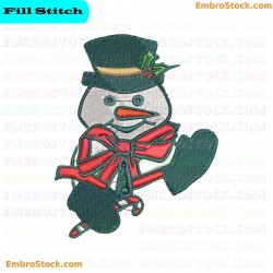 Snowman Snowman Embroidery Design 8