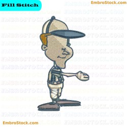 Sports Umpire Embroidery Design 2