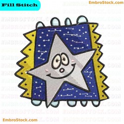 Star For Kids Embroidery Design 19