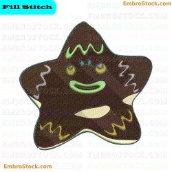 Star Shaped Cookie Embroidery Design 2