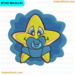 Star With Pacifier Embroidery Design 8