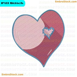 Stitched Heart Embroidery Design 4