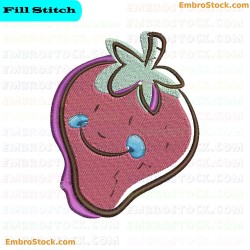 Strawberry Embroidery Design 21