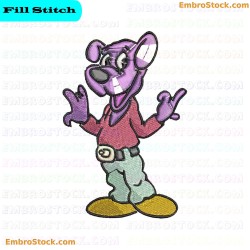 Stylish Cartoon Dog Embroidery Design 10