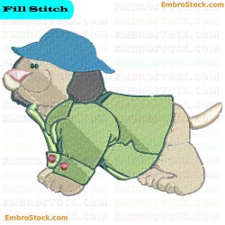 Stylish Puppy Apparel Embroidery Design 1