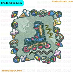 Summer Embroidery Design 8