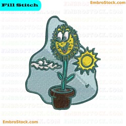 Sunflower Embroidery Design 34