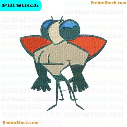 Superbug Inspired Character Embroidery Design 21