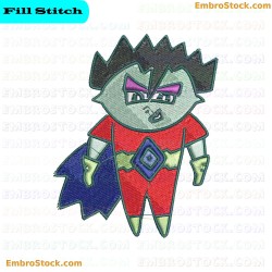 Superhero Character Embroidery Design 2