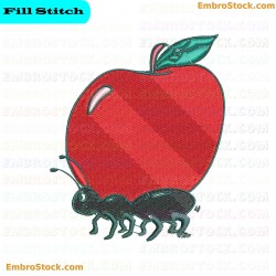 T And Apple Embroidery Design 11