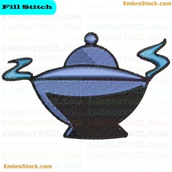 Teapot Embroidery Design 2