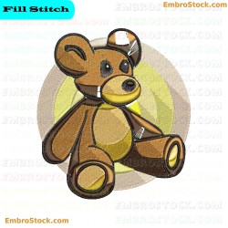 Teddy Bear Embroidery Design 37