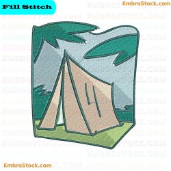 Tent Embroidery Design 10