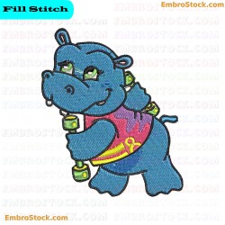 The Explorer Hippo Squad Embroidery Design 5