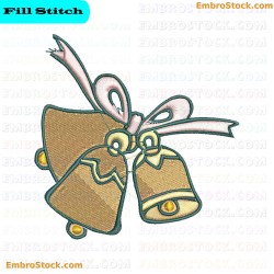 Three Bells Embroidery Design 11