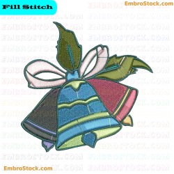 Three Bells Embroidery Design 13