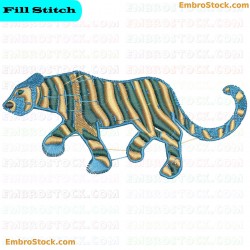 Tiger Embroidery Design 3