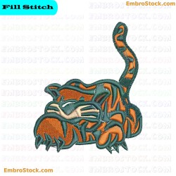 Tiger Embroidery Design 4