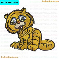 Tiger Embroidery Design 7