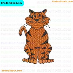 Tiger Embroidery Design 8