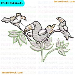 Toucan Embroidery Design 10