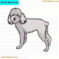 Toy Poodle Embroidery Design 9