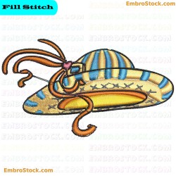 Traditional Hat Embroidery Design 7