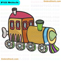 Train Embroidery Design 63