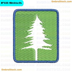 Tree Embroidery Design 16