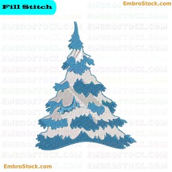 Tree Embroidery Design 9