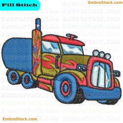 Truck Embroidery Design 10