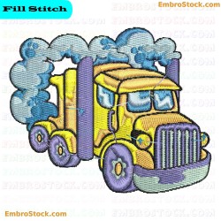 Truck Embroidery Design 12