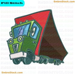 Truck Embroidery Design 2