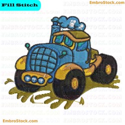 Truck Embroidery Design 9