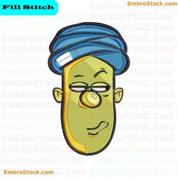 Turban Face Embroidery Design 24