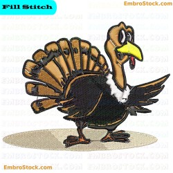 Turkey Embroidery Design 1