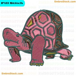 Turtle Embroidery Design 10