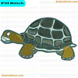 Turtle Embroidery Design 13