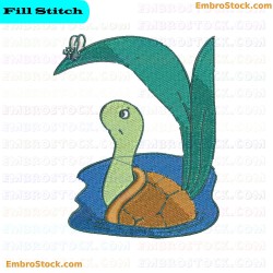 Turtle Embroidery Design 16