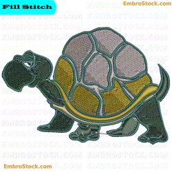 Turtle Embroidery Design 18