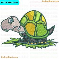 Turtle Embroidery Design 2