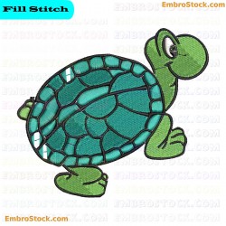 Turtle Embroidery Design 9