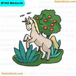 Unicorn Embroidery Design 29