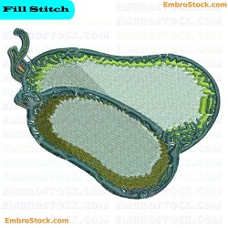 Vegetable Embroidery Design 9