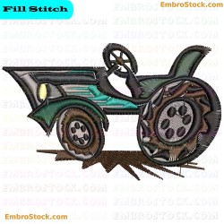 Vehicle Mechanical Parts Embroidery Design 6