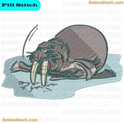 Walrus Embroidery Design 3