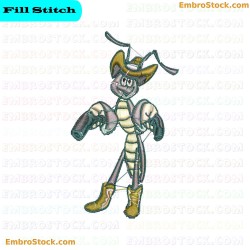 Wild West Themed Insect Embroidery Design 6