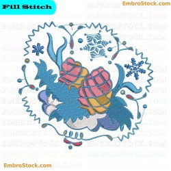 Winter Embroidery Design 6