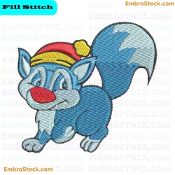 Winter Fox For Kids Embroidery Design 14