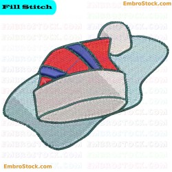 Winter Hat Embroidery Design 4